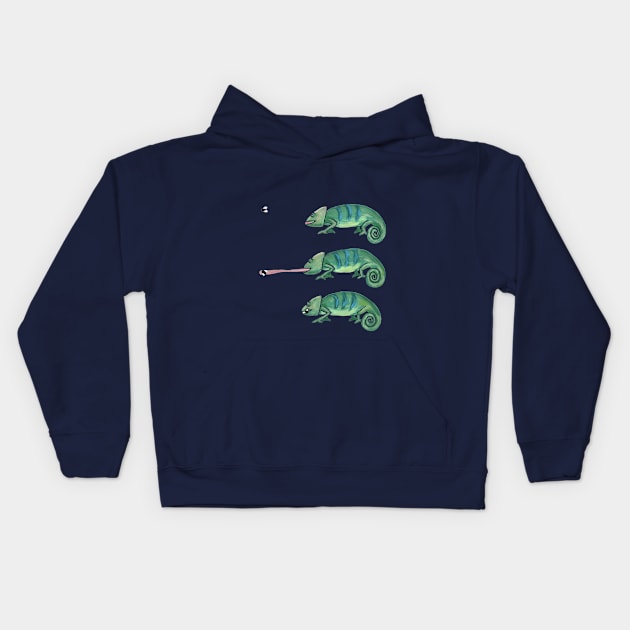 Chameleons Kids Hoodie by Ginny Bracht